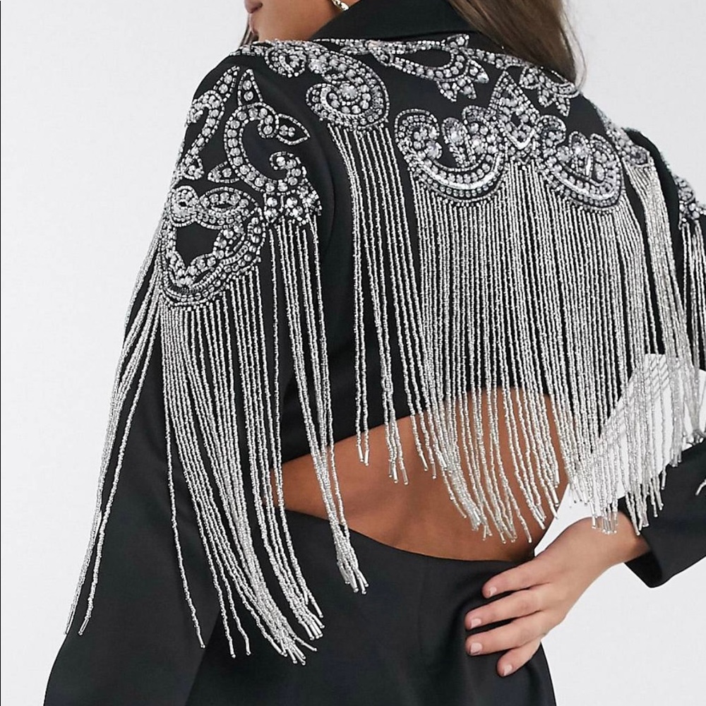 COPY - ASOS Plus size embellished Blazer Dress